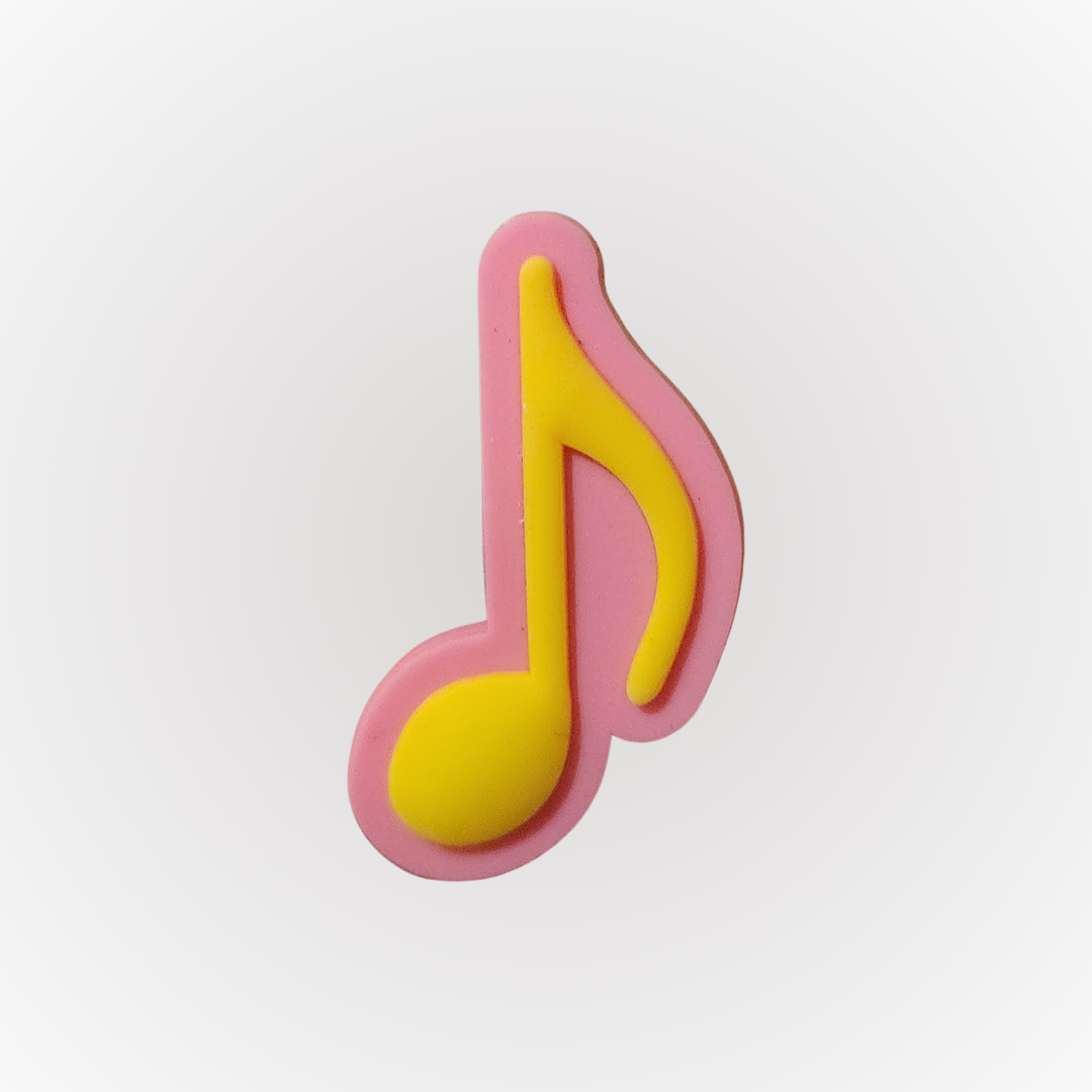 Musical Note Yellow Pink